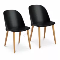 Krzesło czarne 2 sztuki